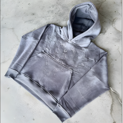 Men's Hooded Sweatshirt - Printed Graphic Zip Up