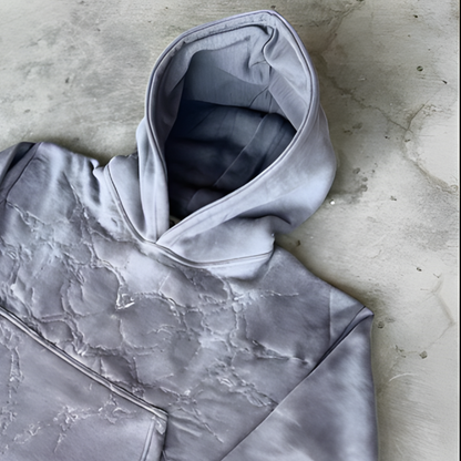 Men's Hooded Sweatshirt - Printed Graphic Zip Up