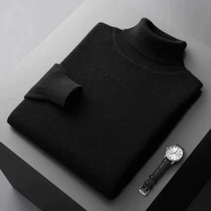 Men's Classic Turtleneck Sweater - Long Sleeve Pullover
