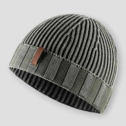 Unisex Ribbed Knit Winter Beanie Hat - Warm Cuffed