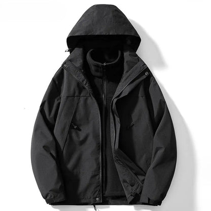 Unisex Winter Coats Hooded Fleece Jacket Warm Stylish Casual 4