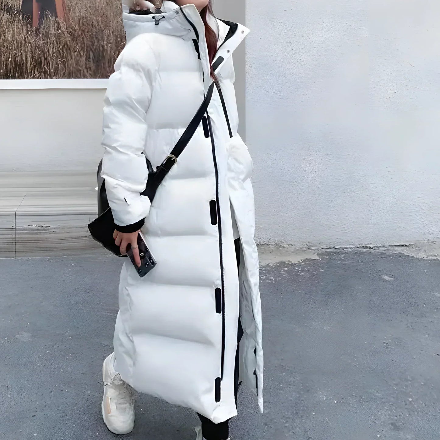 Women’s Long Puffer Coat | Warm Hooded Insulated Winter