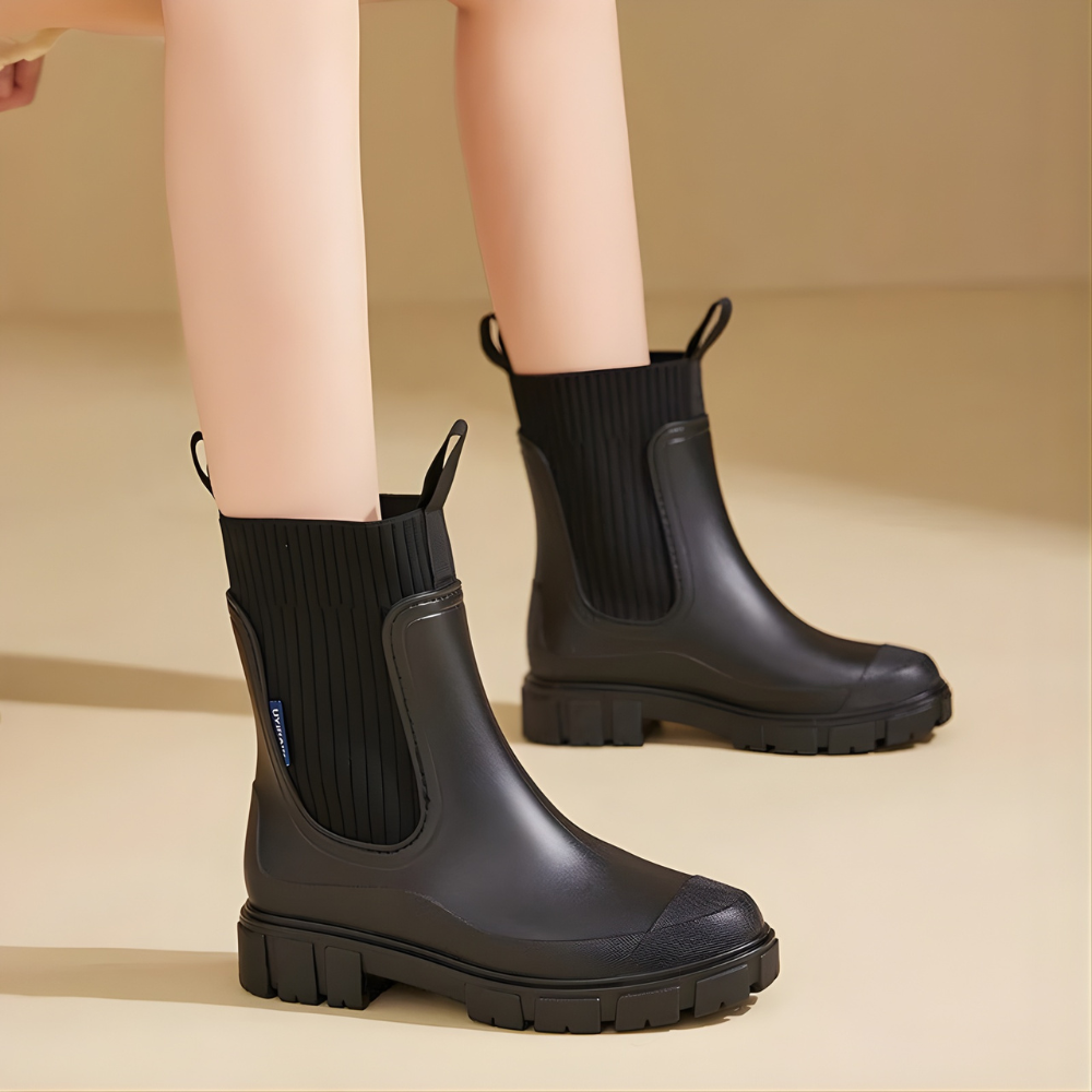 Women's Waterproof Ankle Boots -  Short Rubber Wellies