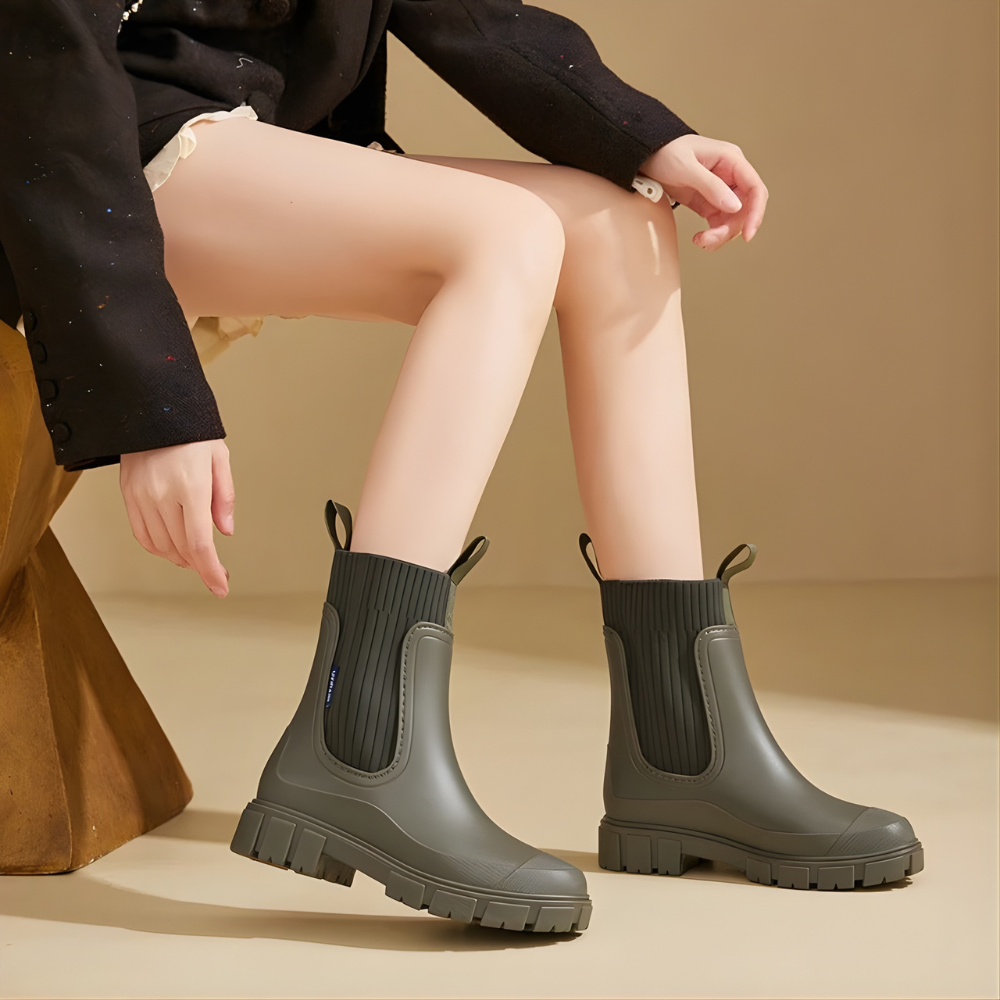 Women's Waterproof Ankle Boots -  Short Rubber Wellies