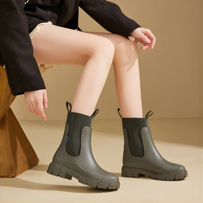 Women's Waterproof Ankle Boots -  Short Rubber Wellies