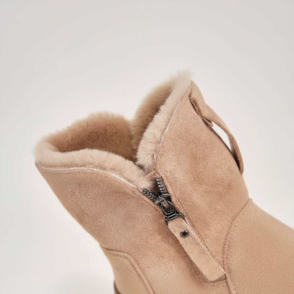 Women Winter Snow Ankle Boots - Platform Fur Lined Shoes
