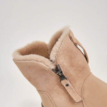 Women Winter Snow Ankle Boots - Platform Fur Lined Shoes