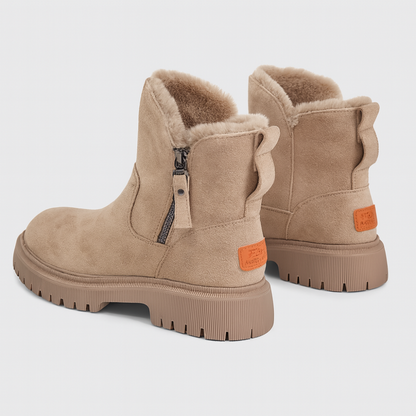 Women Winter Snow Ankle Boots - Platform Fur Lined Shoes
