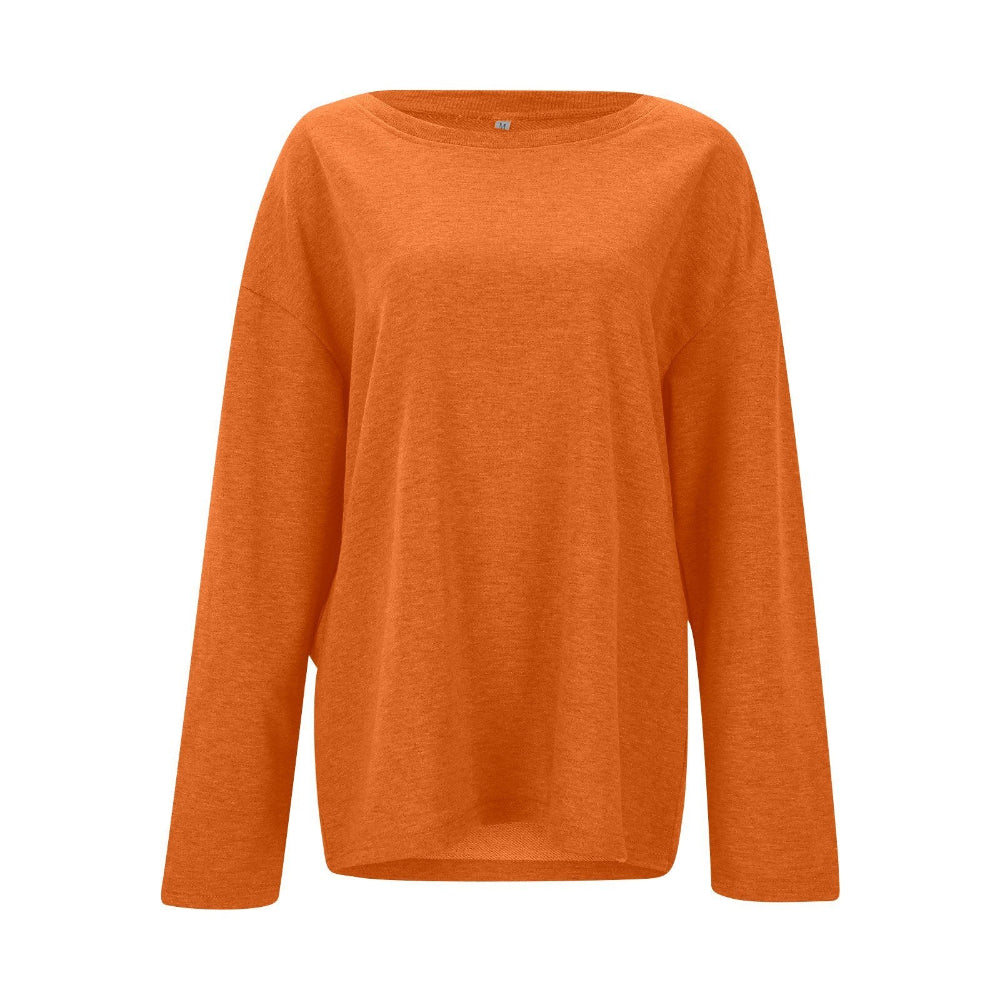 Women Oversized Casual Sweater - Long Sleeve Lightweight