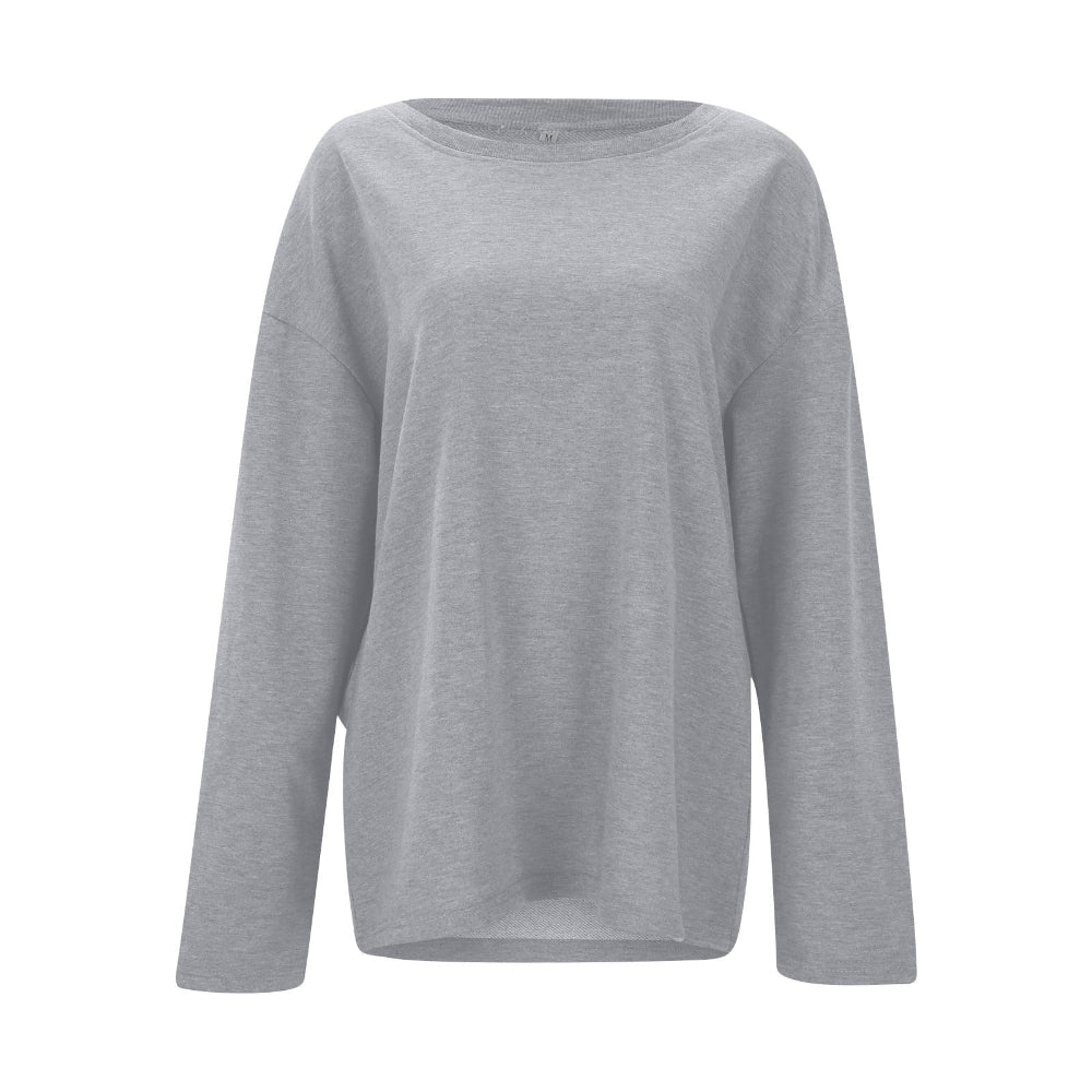 Women Oversized Casual Sweater - Long Sleeve Lightweight