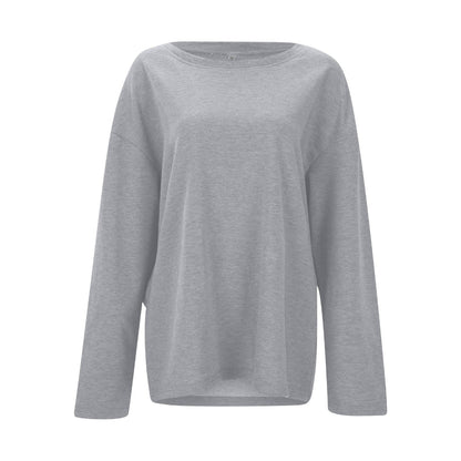Women Oversized Casual Sweater - Long Sleeve Lightweight