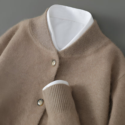 Women's Cashmere Knit Sweater – Long Sleeve Crew Neck