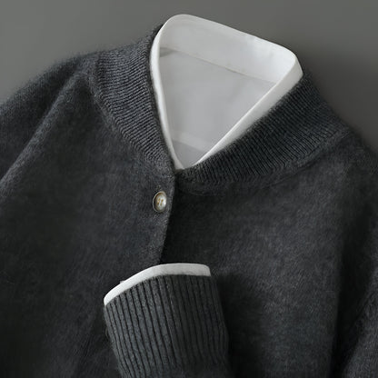 Women's Cashmere Knit Sweater – Long Sleeve Crew Neck