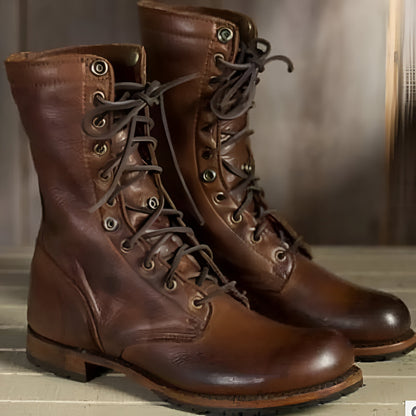 Women's Comfortable Lace-Up Ankle Boots – Fur-Lined Durable