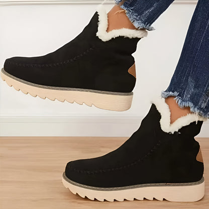 Women's Cozy Ankle Boots – Warm Comfortable Shearling Lining