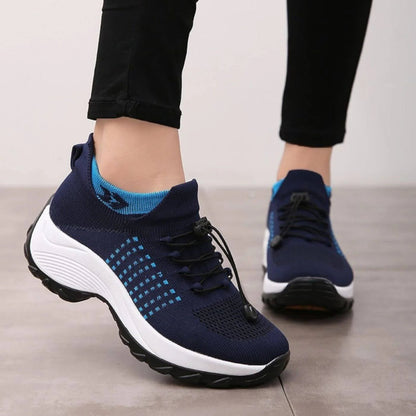 Women's Breathable Lightweight Walking Shoes - Slip-On Comfort