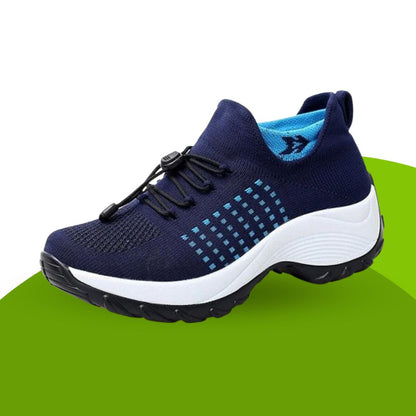 Women's Breathable Lightweight Walking Shoes - Slip-On Comfort