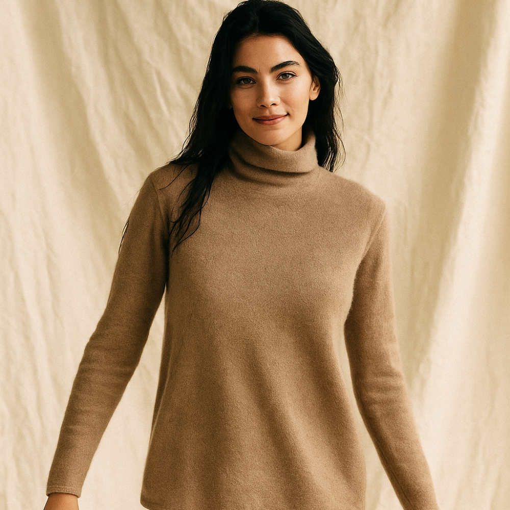 Women's Cashmere Sweater Slim Fit Turtleneck 7