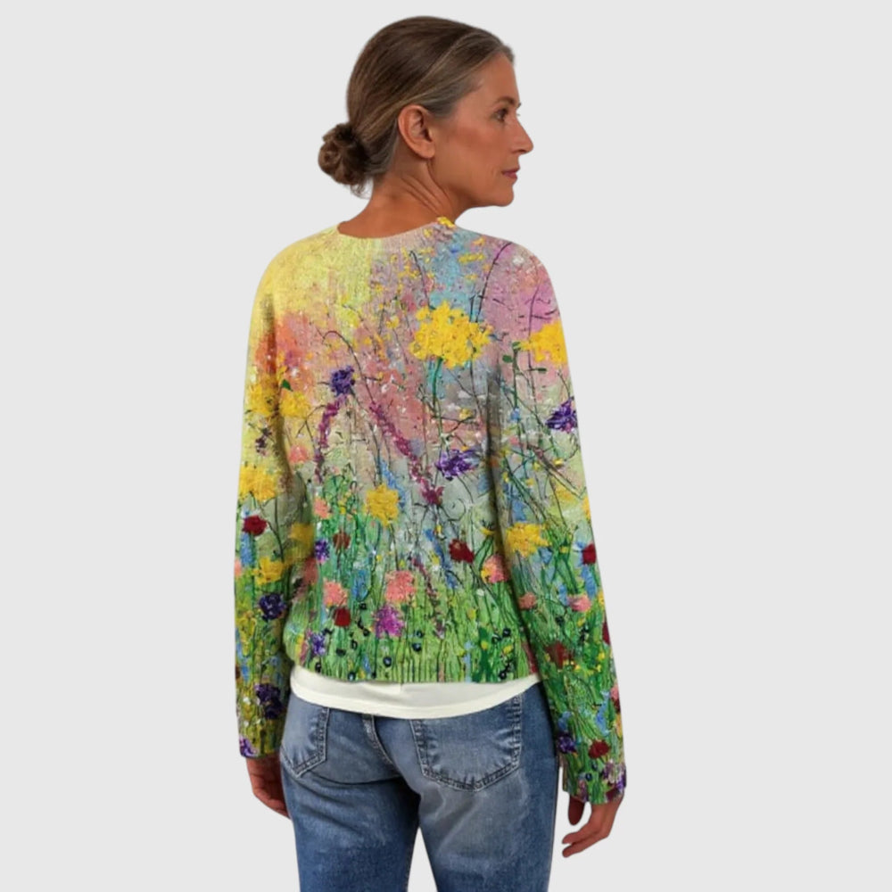 Women's Cozy Knit Retro Sweater Vintage Charm 2