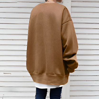 Women's Cozy Oversized Sweater Textured Warmth Style 5