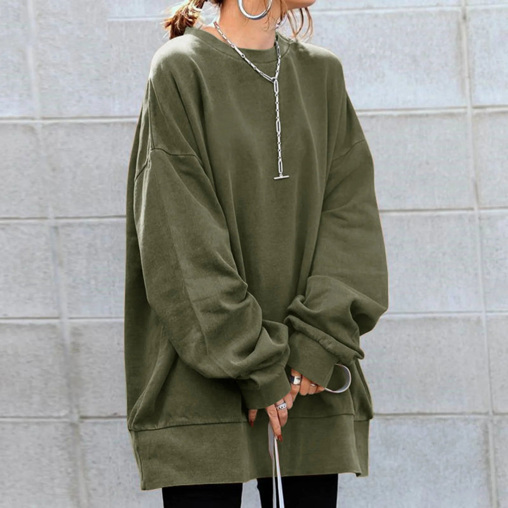 Women's Cozy Oversized Sweater Textured Warmth Style 8