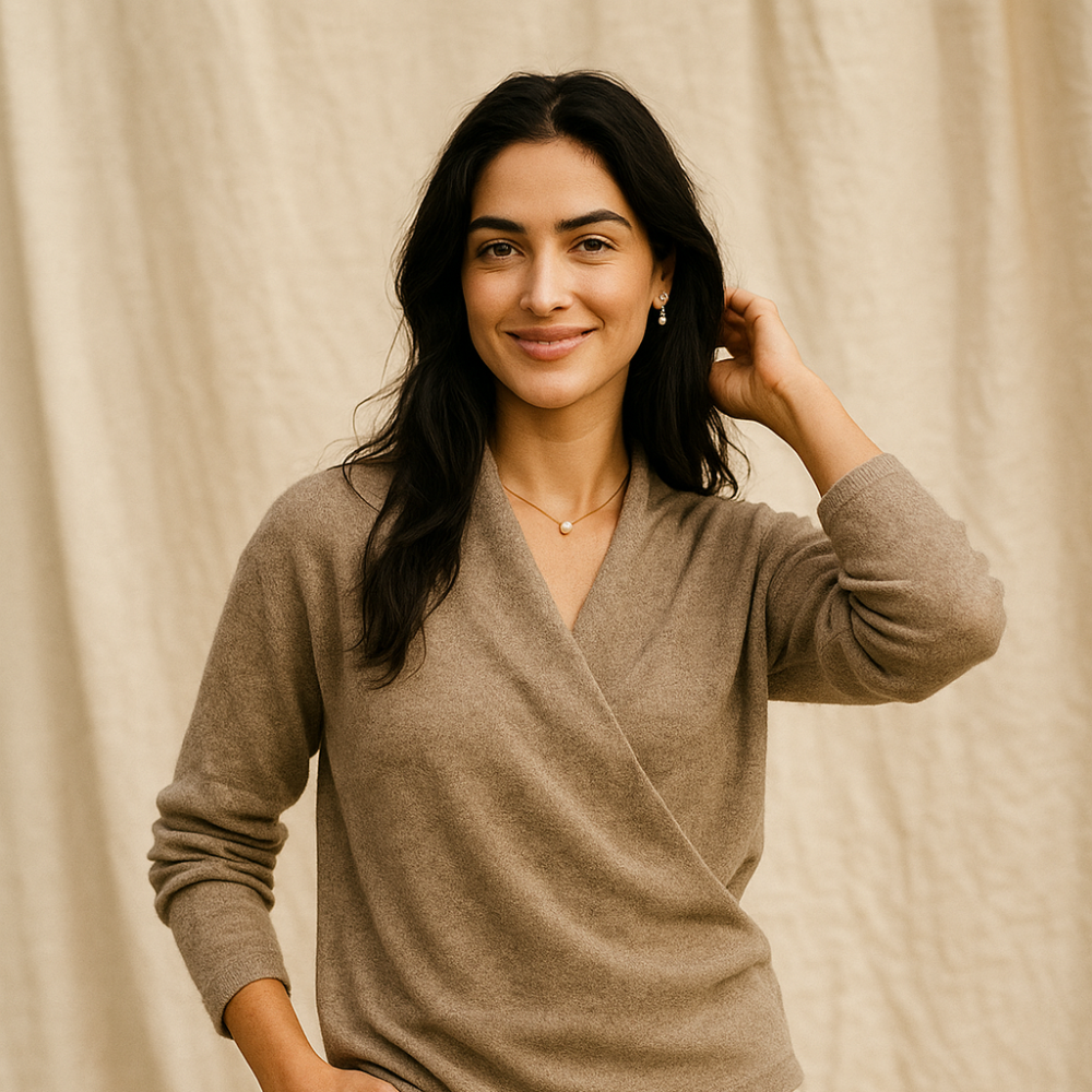 Women_s_Cozy_V-Neck_Knit_Sweater 3