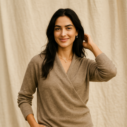 Women_s_Cozy_V-Neck_Knit_Sweater 3