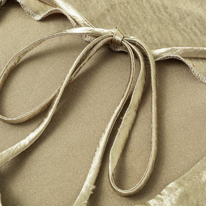 Women's Elegant Satin Evening Dress - Sleeveless Maxi