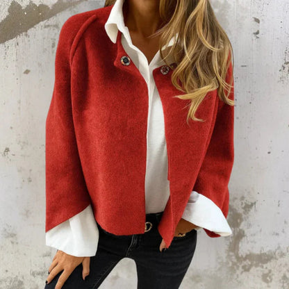 Women’s Elegant Short Wool Coat – Soft Stylish Jacket