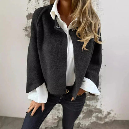 Women’s Elegant Short Wool Coat – Soft Stylish Jacket