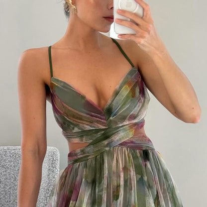 Women's Formal Evening Dress - Flowing Maxi