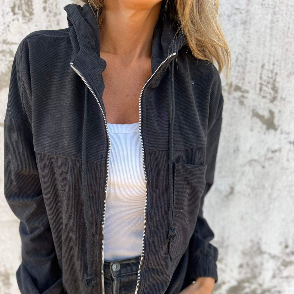 Women's Hooded Jacket Zip-Up Stylish Comfort Everyday Wear 10