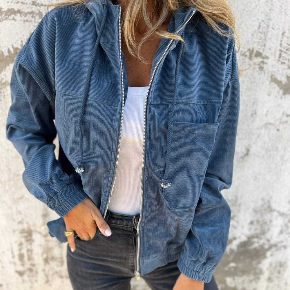 Women's Hooded Jacket Zip-Up Stylish Comfort Everyday Wear 2