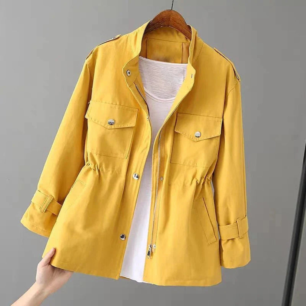 Women's Jacket Stylish Wind-Resistant Outerwear Comfort Fit 13