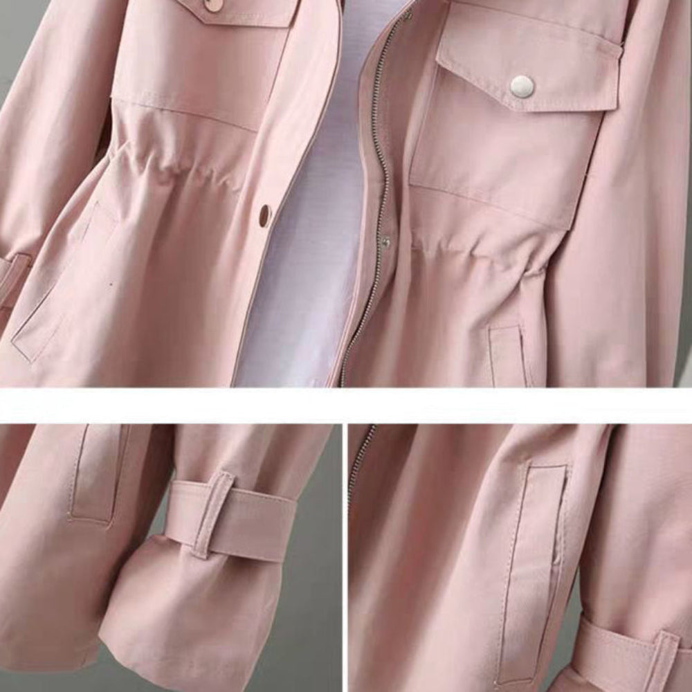 Women's Jacket Stylish Wind-Resistant Outerwear Comfort Fit 5