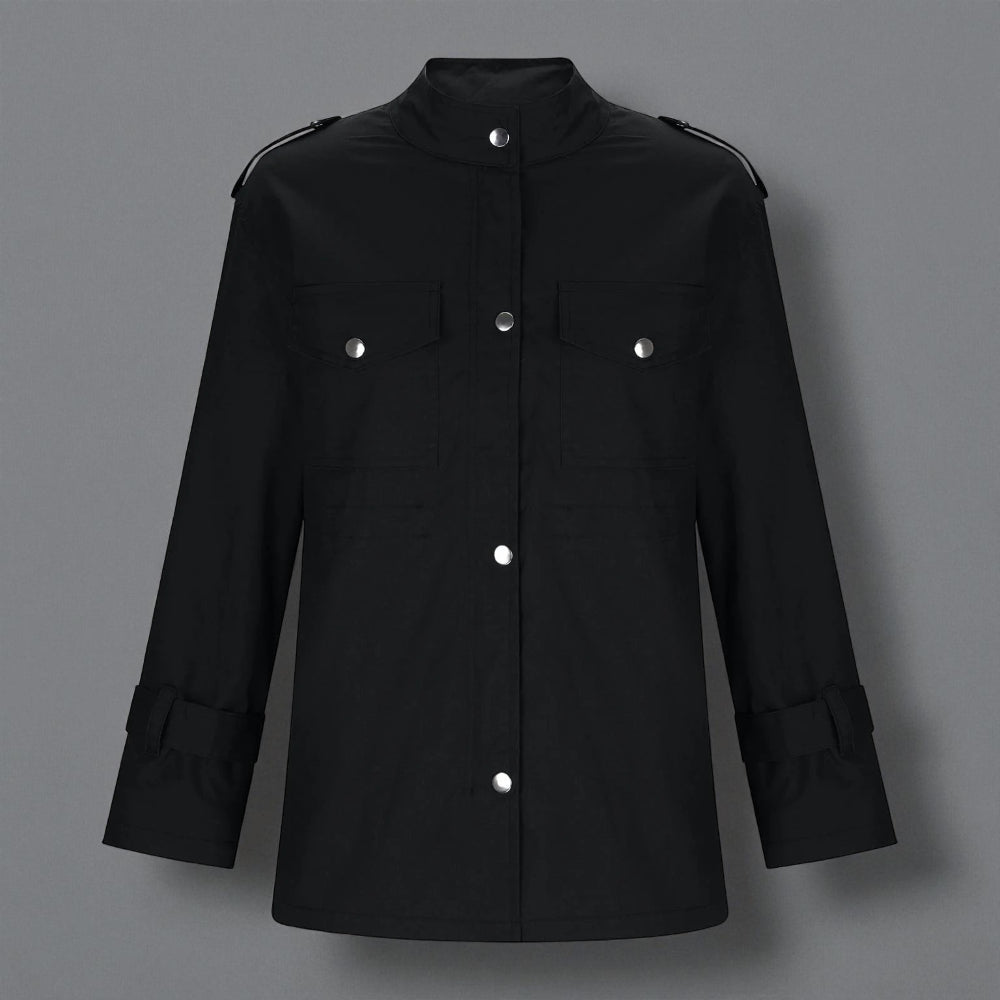 Women's Jacket Stylish Wind-Resistant Outerwear Comfort Fit 6