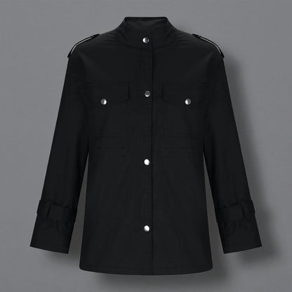 Women's Jacket Stylish Wind-Resistant Outerwear Comfort Fit 6