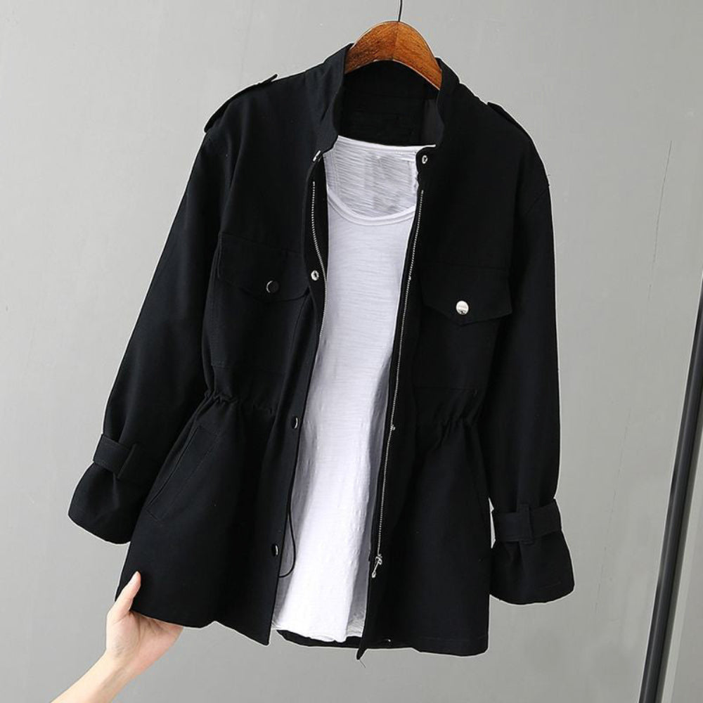 Women's Jacket Stylish Wind-Resistant Outerwear Comfort Fit 7