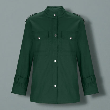 Women's Jacket Stylish Wind-Resistant Outerwear Comfort Fit 8