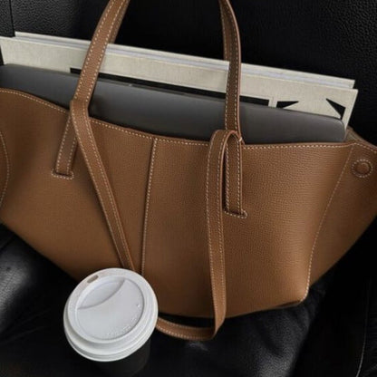 Women's Leather Tote Bag | Spacious Structured Everyday Handbag