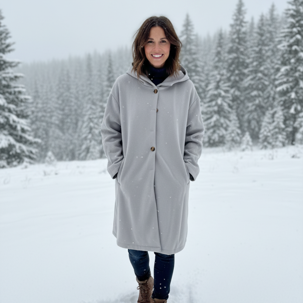 Women’s Long Hooded Winter Coat - Warm Oversized Outerwear