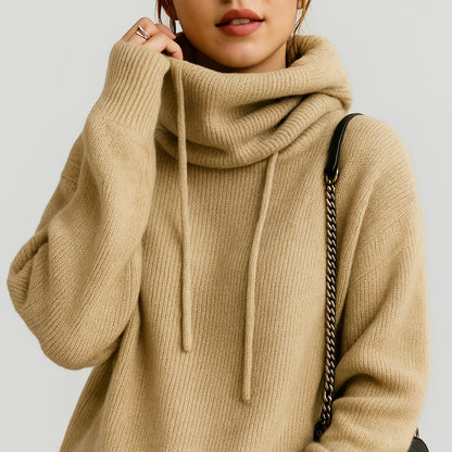 Women's Oversized Knit Hoodie Soft Stylish Casual Wear 8