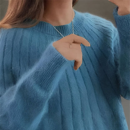 Women’s Oversized Knit Jumper | Long Sleeve Crew Neck