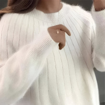 Women’s Oversized Knit Jumper | Long Sleeve Crew Neck