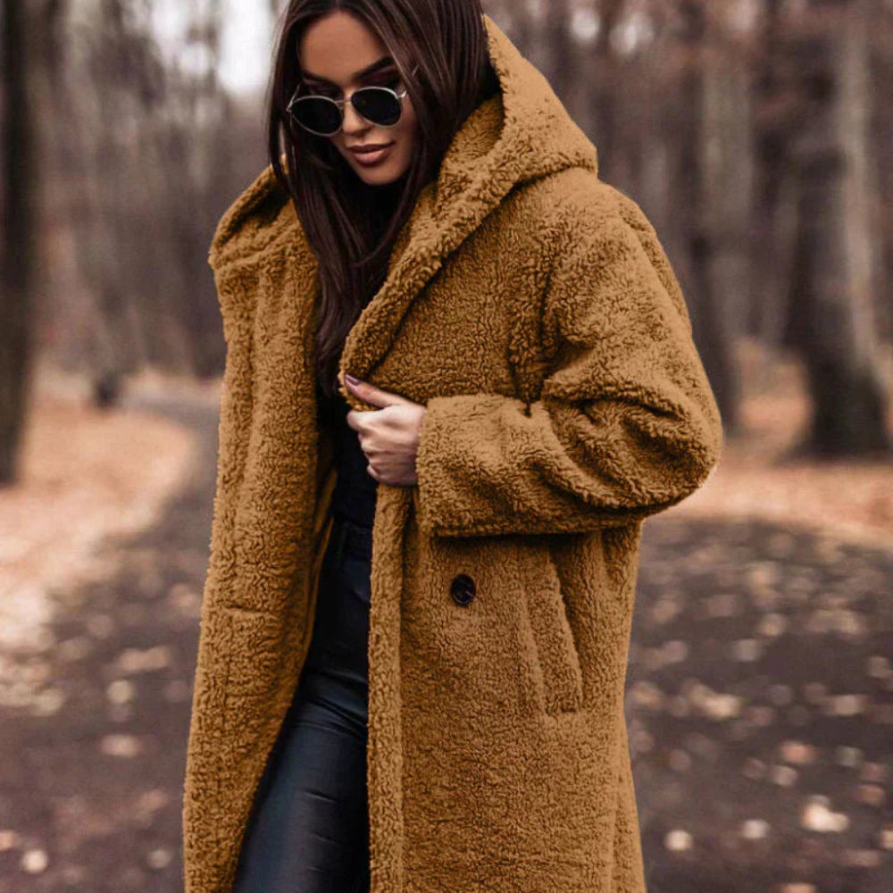 Women’s Oversized Teddy Coat | Long Warm Faux Fur