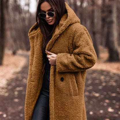 Women’s Oversized Teddy Coat | Long Warm Faux Fur