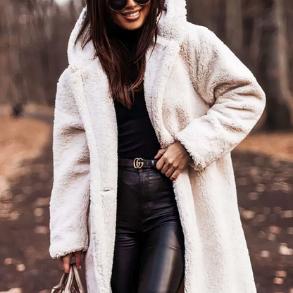 Women’s Oversized Teddy Coat | Long Warm Faux Fur