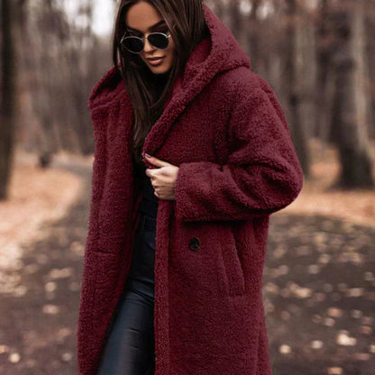 Women’s Oversized Teddy Coat | Long Warm Faux Fur