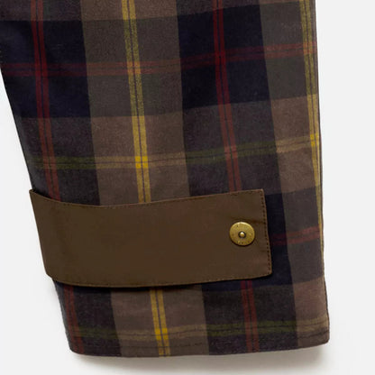 Women's Plaid Chore Coat Jacket - Oversized Button Front