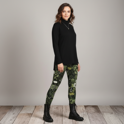 Women's Printed High Waisted Leggings - Full Length Gymwear